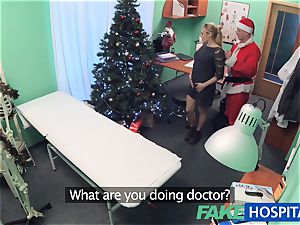 FakeHospital physician Santa blows a load two times this year
