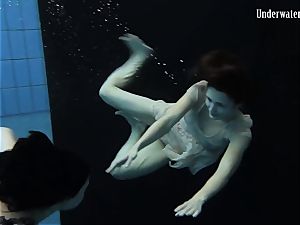 two women swim and get bare gorgeous
