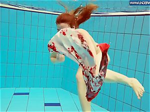 super-fucking-hot polish redhead swimming in the pool